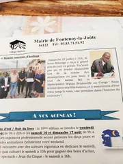 Article du bulletin municipal de la Mairie de Fontenoy-la-Joûte relatant la remise du Grand Prix du Jury en poésie à M. ITOUA-NDZANGA venu depuis Brazzaville.
